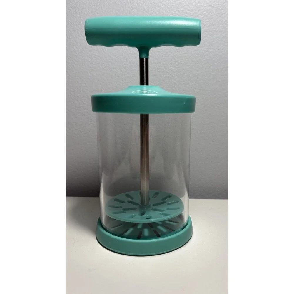 Pampered Chef  Whipped Cream Maker Manual No Batteries #1461 Teal Mint Condition